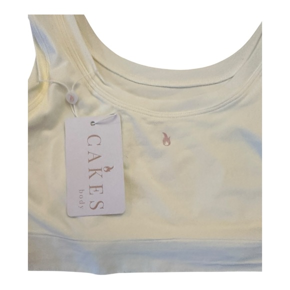 CAKES “No Bra Day” Bra Lounge Bralette – Size M/L – Ivory – NEW with Tags - Picture 6 of 8